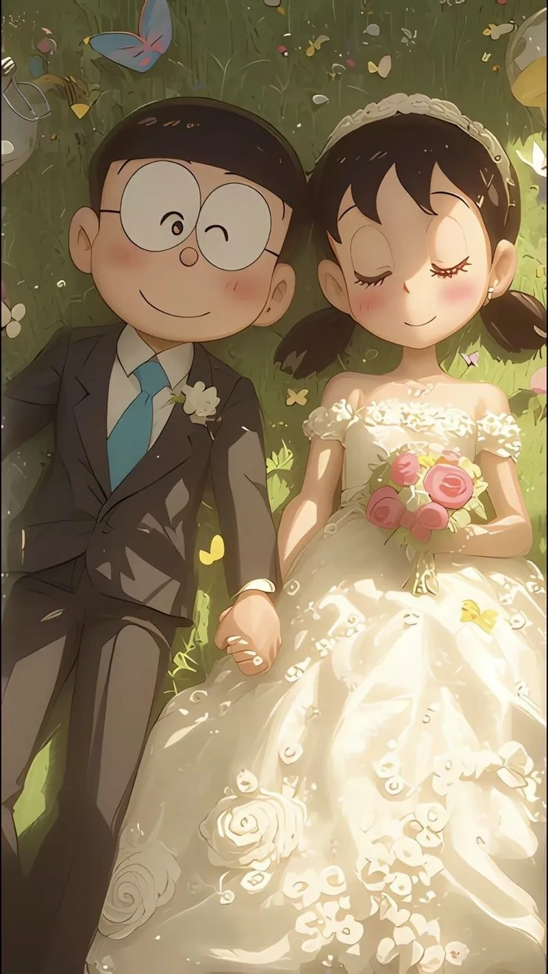 Khoảnh khắc ngọt ngào giữa Nobita x Shizuka trong anime