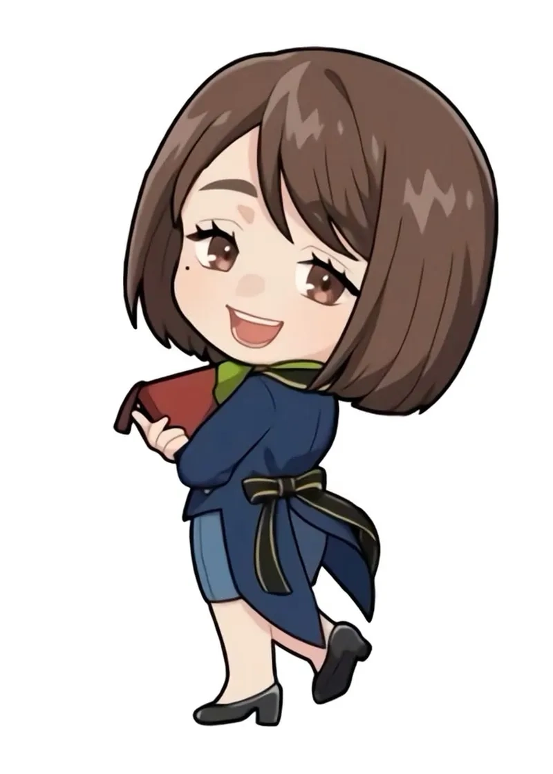 Shoko chibi JJK thể hiện hình ảnh hoạt hình đáng yêu