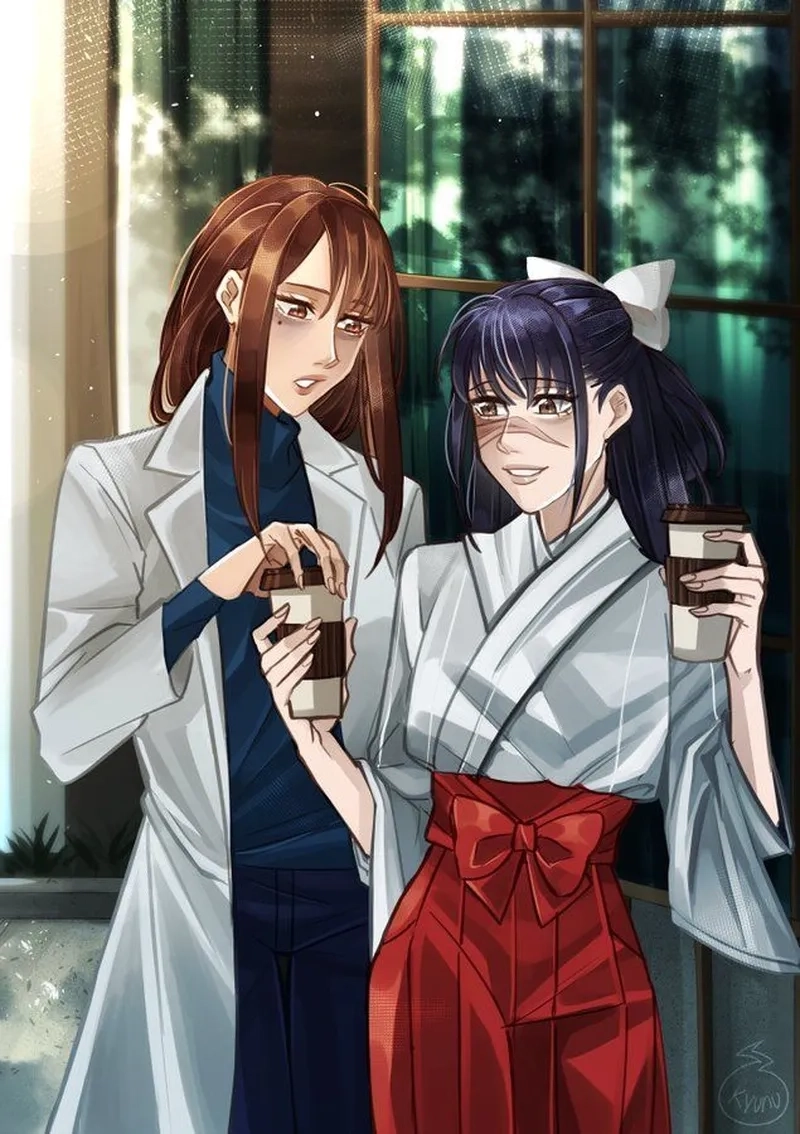 Utahime x Shoko thể hiện mối quan hệ thân thiết và đồng đội