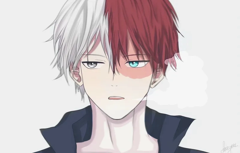 Todoroki Shoto sở hữu sức mạnh lửa và băng đặc biệt