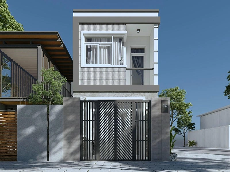 màu ghi sáng sơn nhà vẻ đẹp thanh lịch mẫu sơn nhà màu xám