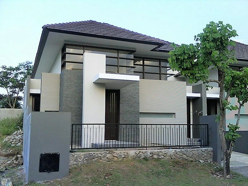 màu sơn nhà xám khói tạo chiều sâu cho mẫu sơn nhà màu xám