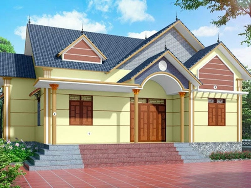 màu sơn nhà đẹp năm 2017 phong cách nhẹ nhàng cổ điển