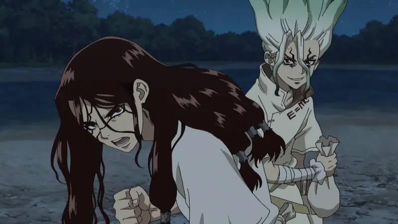 Cặp đôi đối đầu được fan sáng tạo trong senku x tsukasa truyện tranh