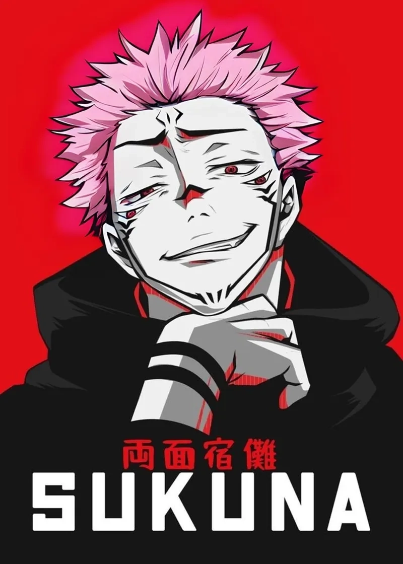 Từng khung manga Sukuna thể hiện nét vẽ đầy kịch tính