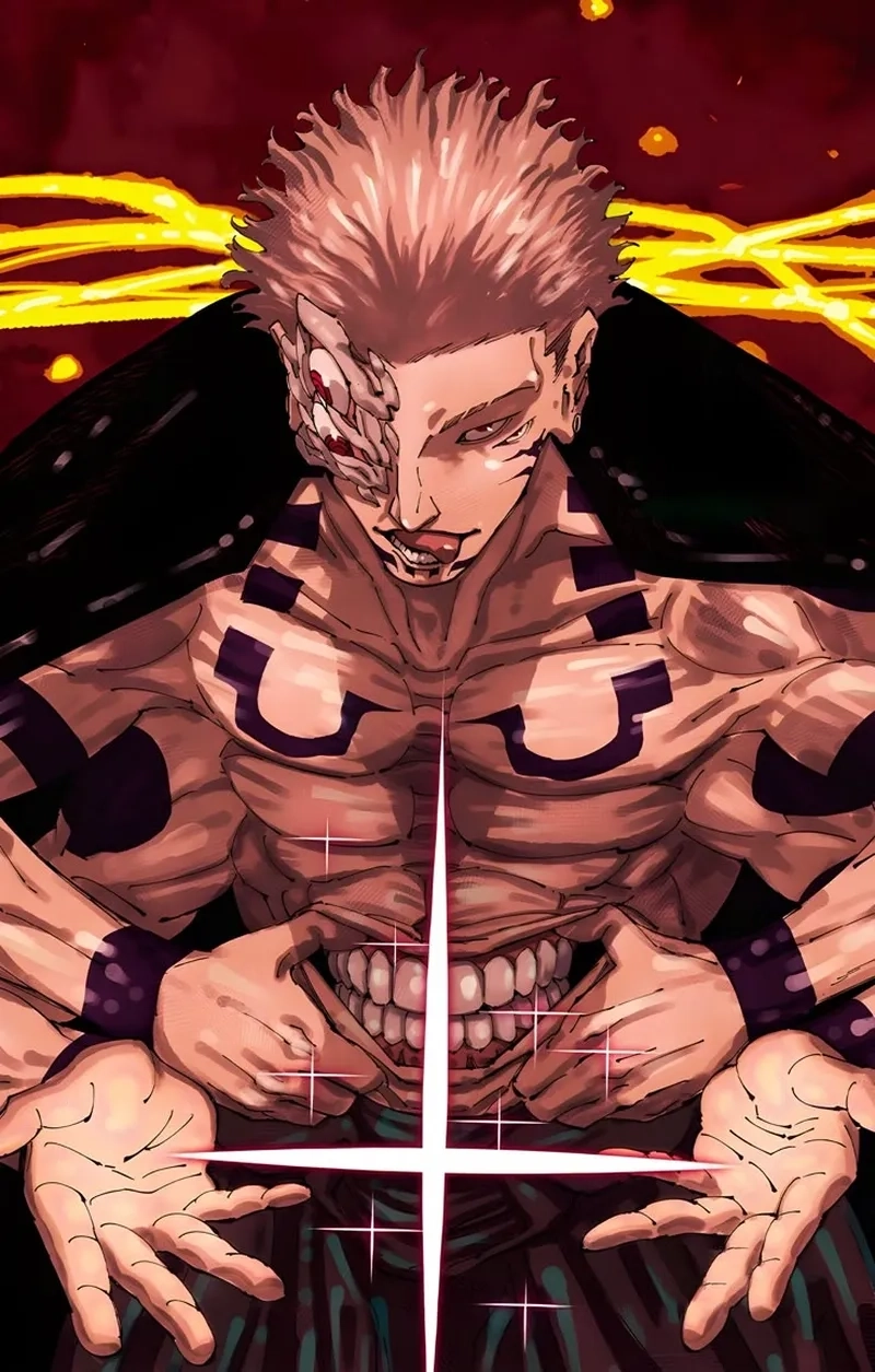 Bộ Sukuna manga art với phong cách nghệ thuật ấn tượng