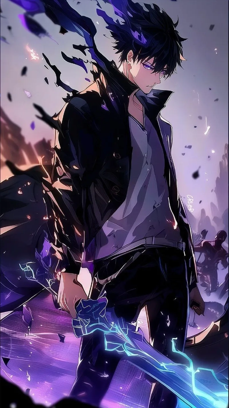 Kiểu tóc đen huyền bí đặc trưng của Sung Jin Woo hair