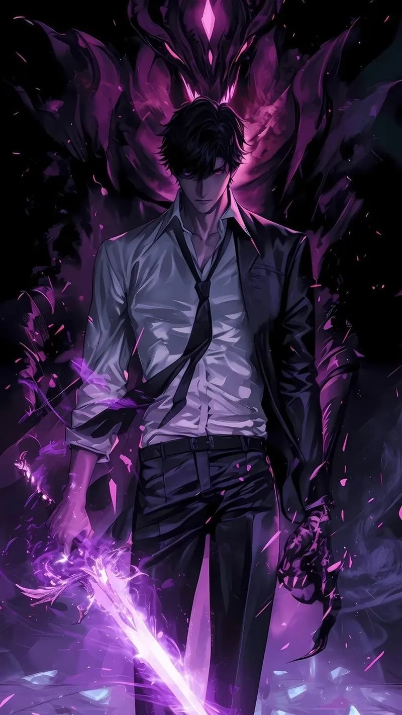 Tải ngay hình nền Sung Jin Woo PNG để thiết kế cực ngầu