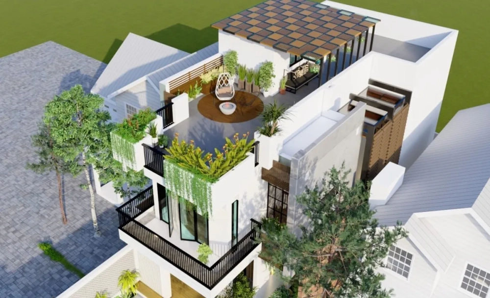 Xem mẫu nhà ống 2 tầng 1 tum đẹp 2020 vẫn hot đến nay