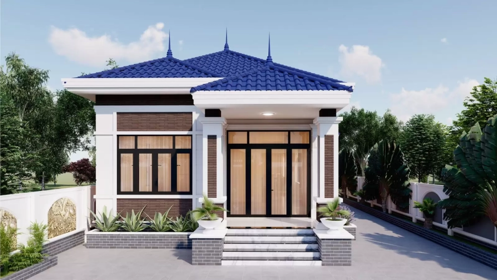 Tham khảo mẫu nhà gác lửng 2 phòng ngủ ấm cúng