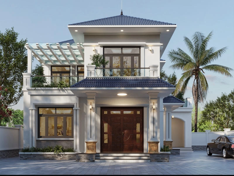 Chiêm ngưỡng mái nhật hai tầng sang trọng thoáng mát