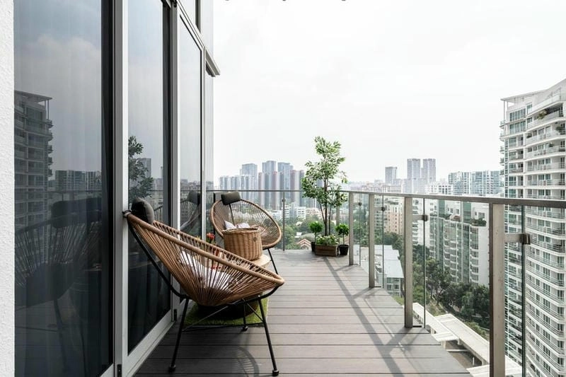 Ý tưởng thiết kế ban công trồng cây xanh mát