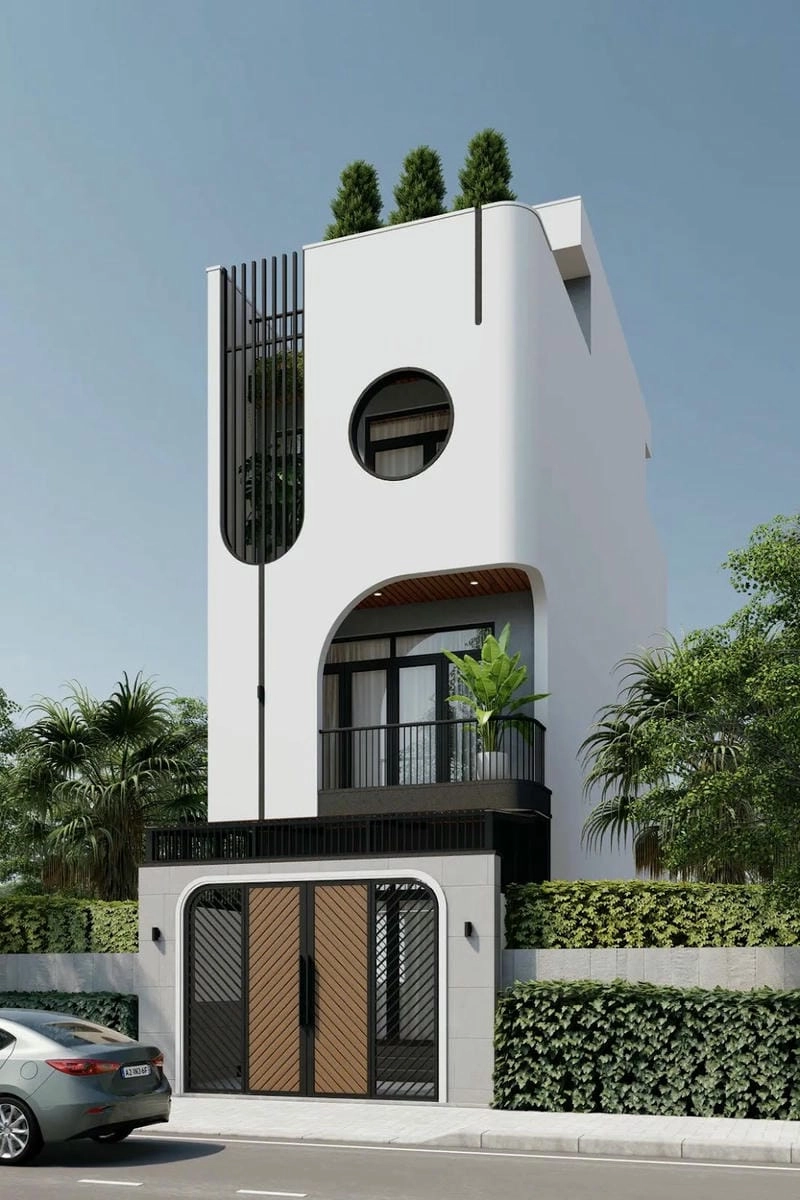 màu sơn mặt tiền nhà ống đẹp 2019 thiết kế cho những mẫu sơn nhà ống