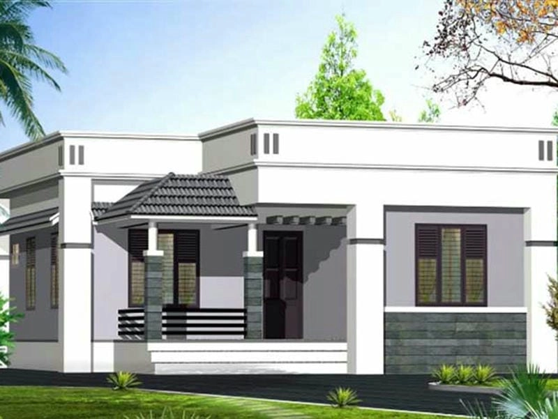 Ý tưởng mẫu nhà mái bằng hiện đại tối giản sang trọng