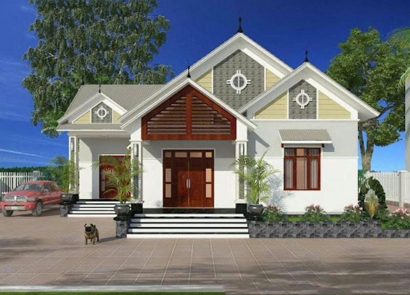 Xây dựng dễ dàng với mẫu nhà cấp 4 mái thái 600 triệu phù hợp vùng ven