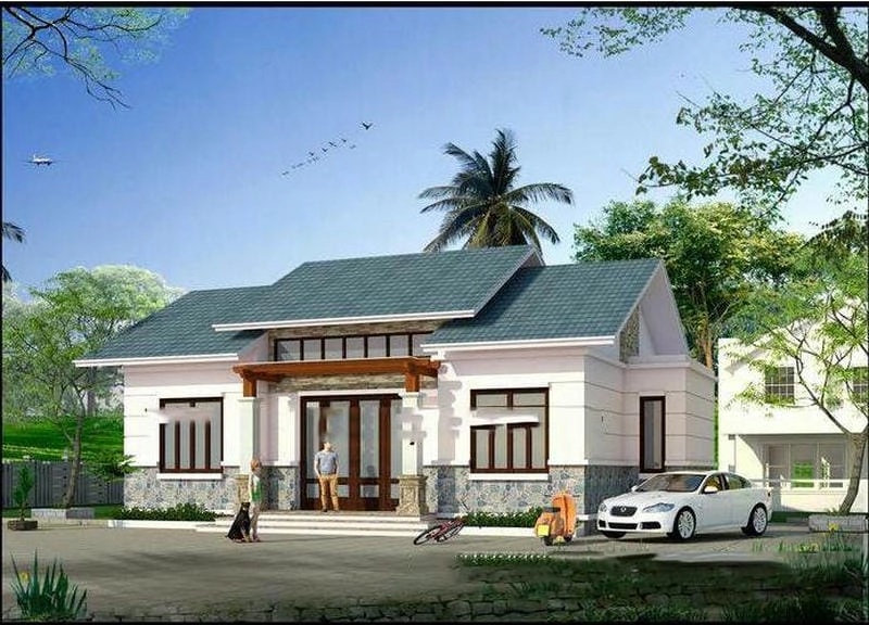 Gợi ý mẫu nhà ống cấp 4 có 3 phòng ngủ đơn giản mà hiện đại