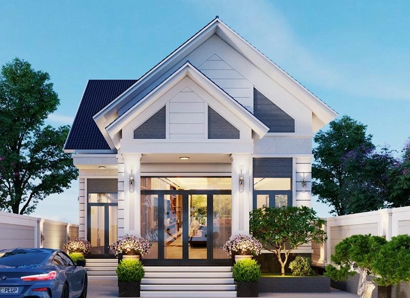 Mẫu nhà cấp 4 ngang 6m dài 16m đẹp tiện nghi hiện đại