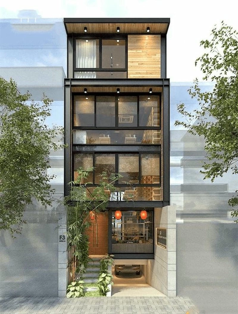 Tham khảo mẫu nhà 8 x 10m có tầng hầm độc đáo