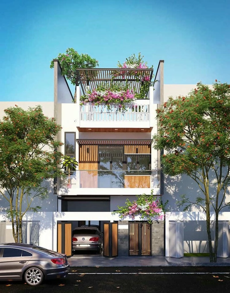 Khám phá ngang 7m mặt tiền nhà phố 7m 2 tầng