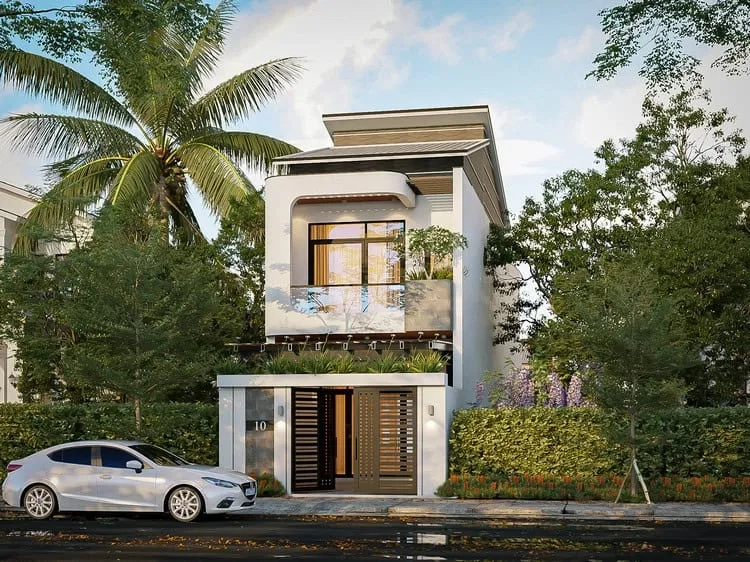 Tham khảo mẫu nhà ống 2 tầng 4 phòng ngủ giá rẻ kiểu nhà ống hiện đại