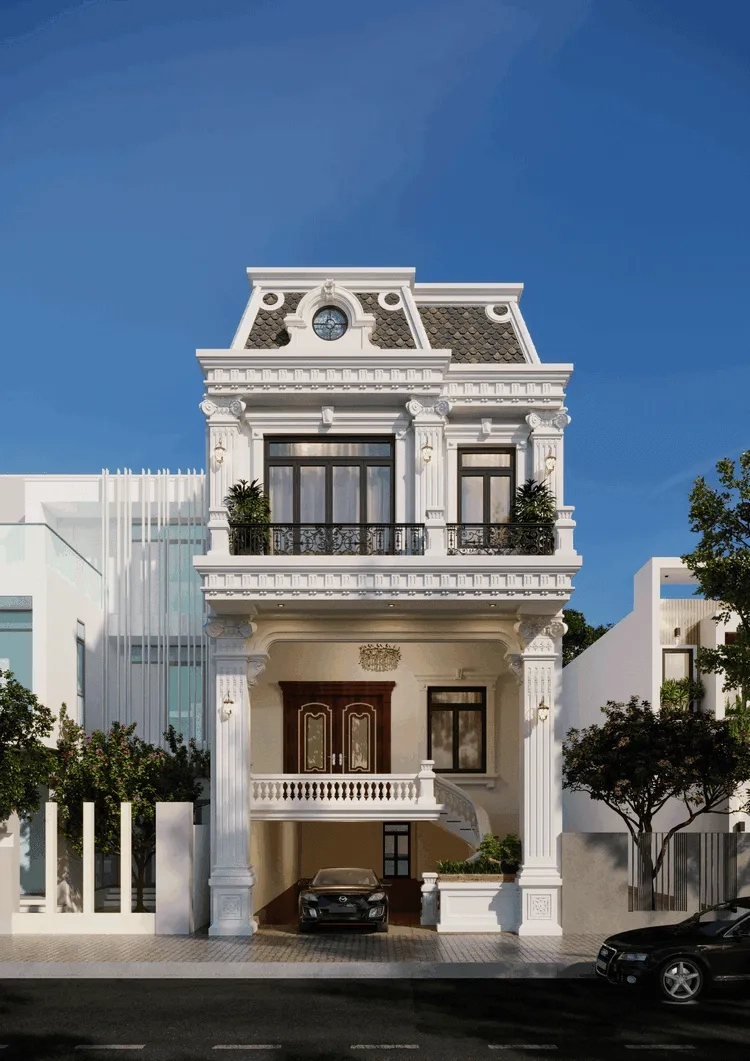 Tham khảo mẫu nhà ống 2 tầng có phòng ngủ tầng 1 kiểu nhà ống hiện đại