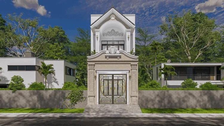 Khám phá tiền 5m mẫu nhà ống 2 tầng đẹp kiểu nhà ống hiện đại