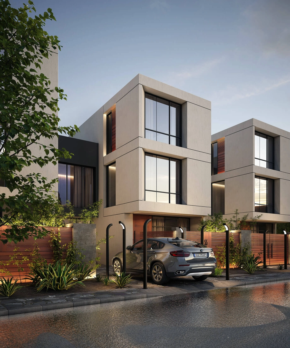 Tận dụng mẫu nhà 2 tầng đơn giản hiện đại có tầng hầm