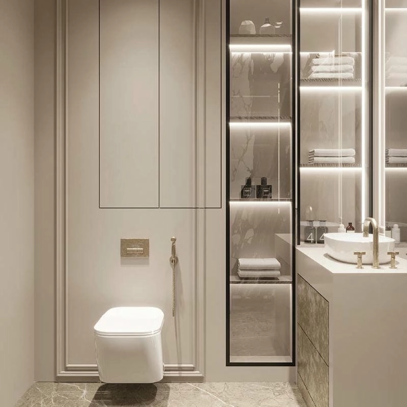 các mẫu nhà tắm đẹp đơn giản gọn gàng tiện lợi