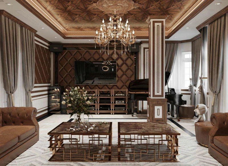 các mẫu phòng khách nhà cấp 4 thiết kế ấm cúng hài hòa