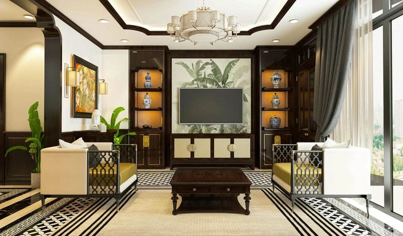 mẫu phòng khách nhà ống đẹp 2023 xu hướng thiết kế mới lạ