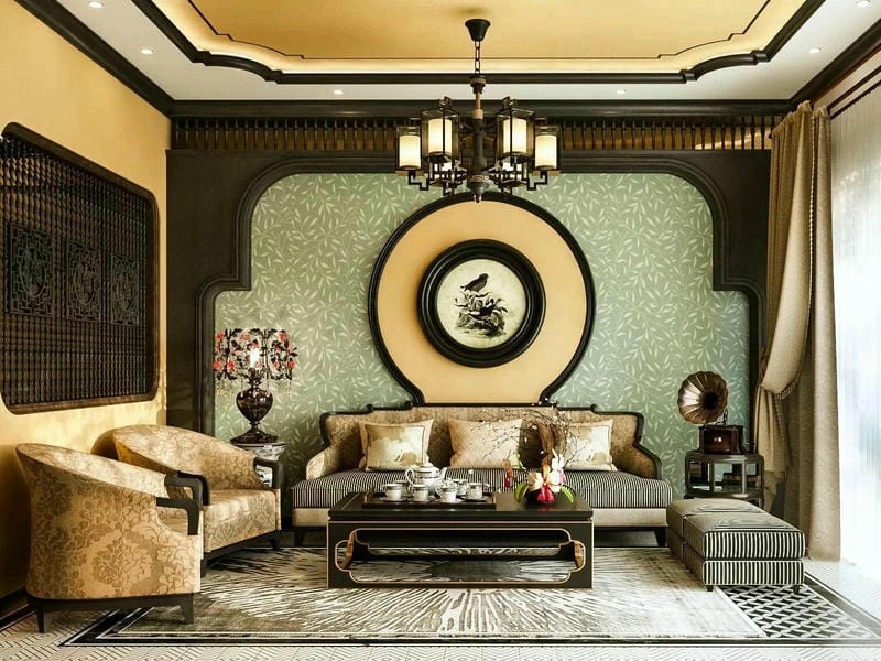 xem mẫu phòng khách nhà ống ý tưởng phối màu hiện đại