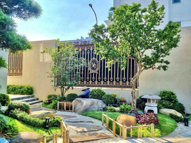 Hình ảnh tiểu cảnh sân vườn đẹp truyền cảm hứng decor