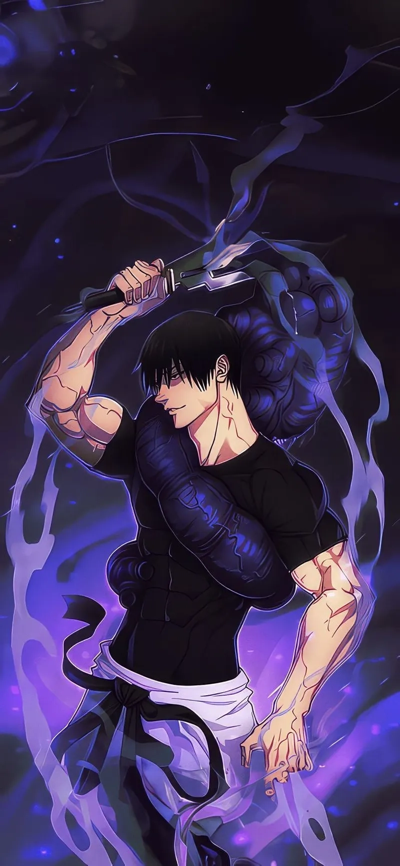 Toji với ánh mắt lạnh lùng và khí chất sát thủ