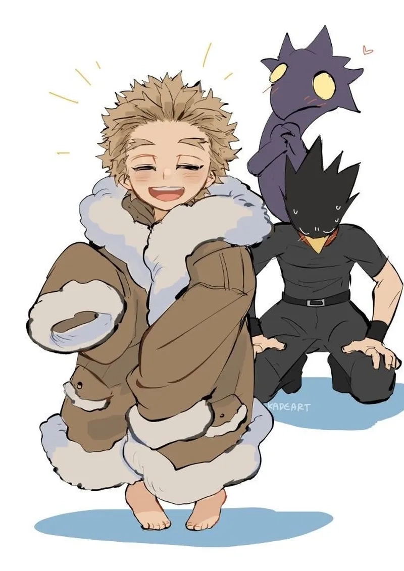 Fumikage Tokoyami x Hawks là chủ đề phổ biến trong fanfiction và fanart
