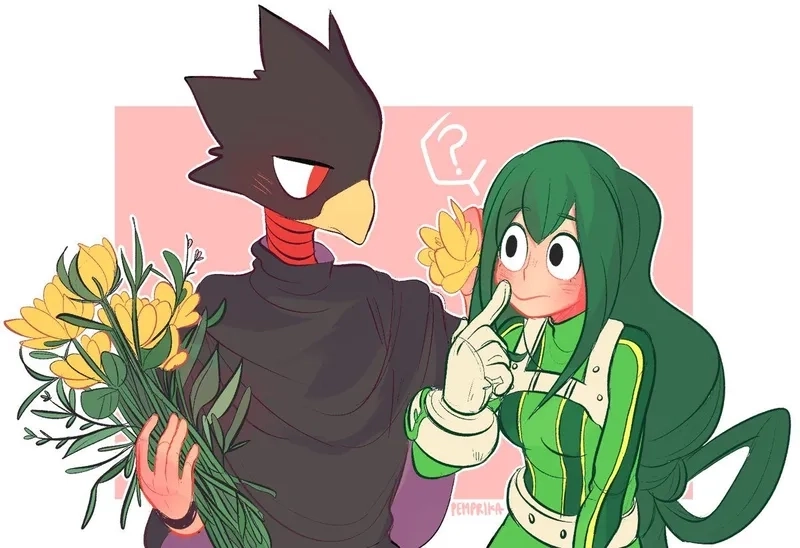 Tokoyami x Tsuyu là cặp đôi học sinh được fan ghép đôi