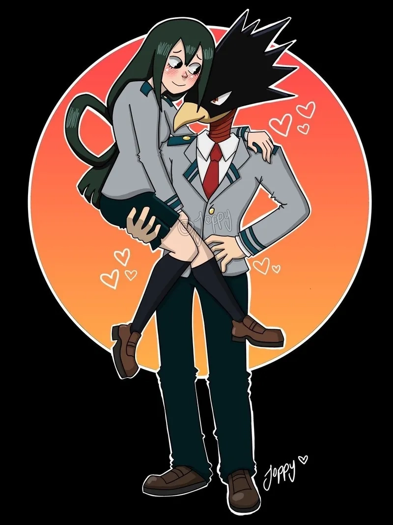 MHA Tsuyu x Tokoyami từ khóa đảo ngược cũng phổ biến trong cộng đồng