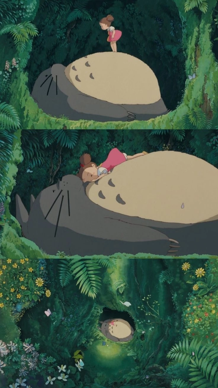 Cảnh Cat bus Totoro scene mang màu sắc phép thuật