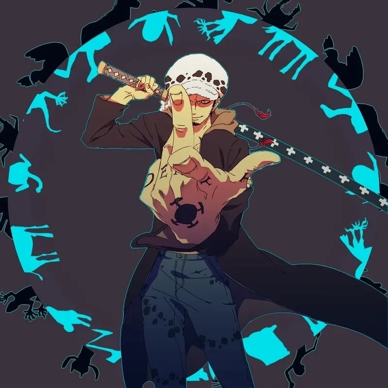 Ảnh Trafalgar D Water Law pfp chuẩn ngầu cho avatar mạng xã hội