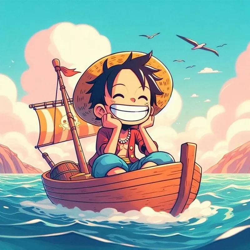 Khoảnh khắc đáng yêu hiếm thấy của cute Luffy
