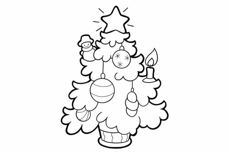 Khám phá bộ sưu tập hình cây thông noel tô màu đặc sắc cho bé