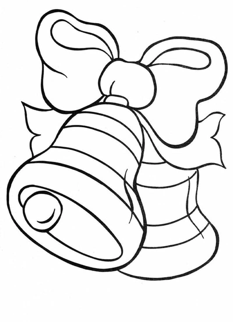 Tô màu rộn ràng với tranh tô màu chuông noel sinh động