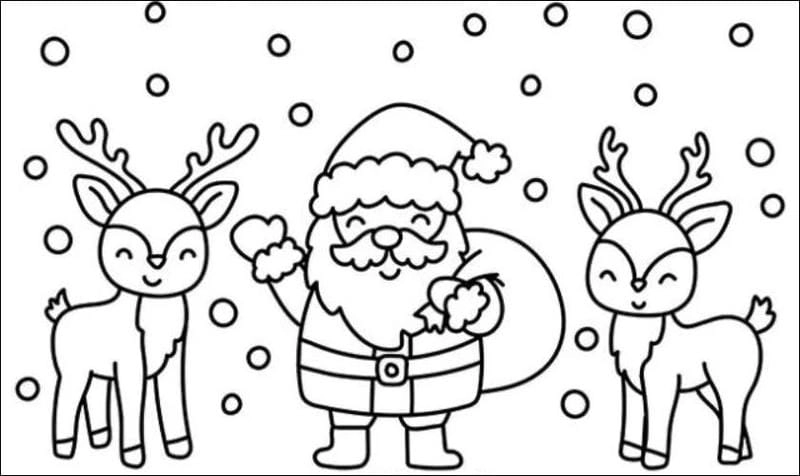 Giúp bé sáng tạo cùng bộ tô màu tranh noel đủ sắc màu