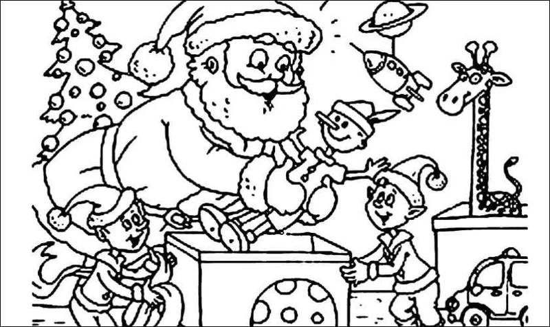 Bé tô dễ dàng với bộ tô màu noel cho bé sinh động