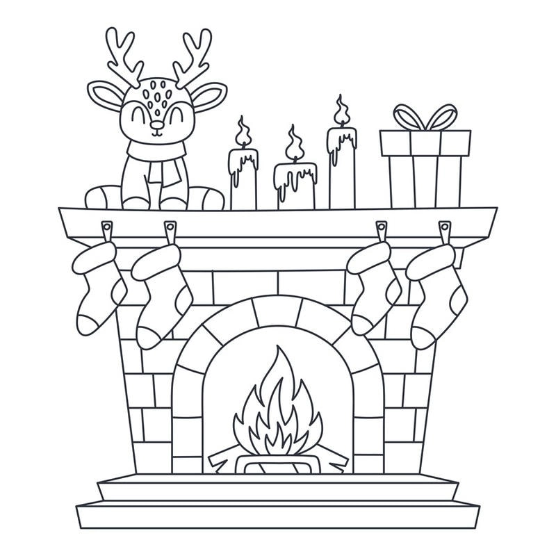 Tô vui lễ hội với tô màu mặt ông già noel cực kỳ dễ thương