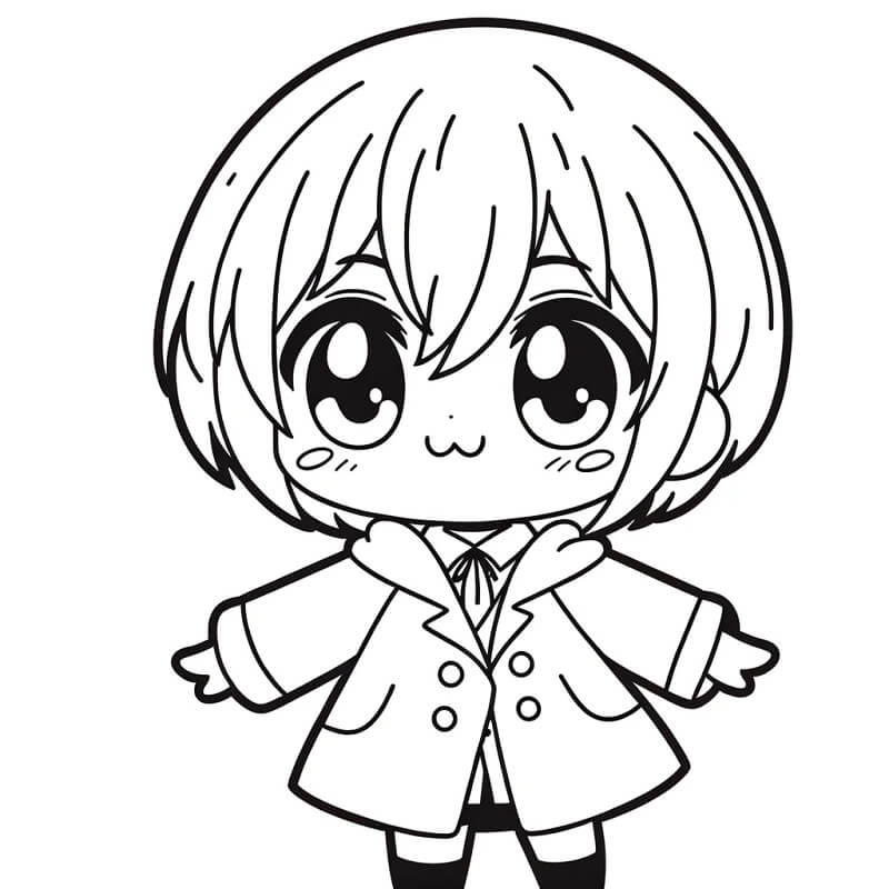 Khám phá ngay tranh tô màu anime cute chibi cực dễ thương cho bé