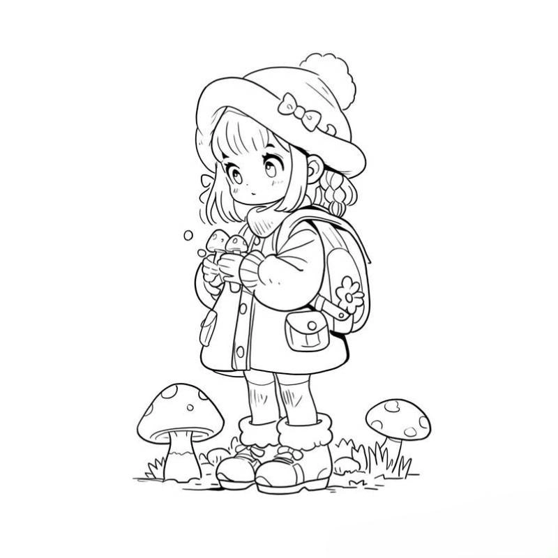 Tuyển chọn tranh tô màu anime chibi sinh động cho bé yêu thích