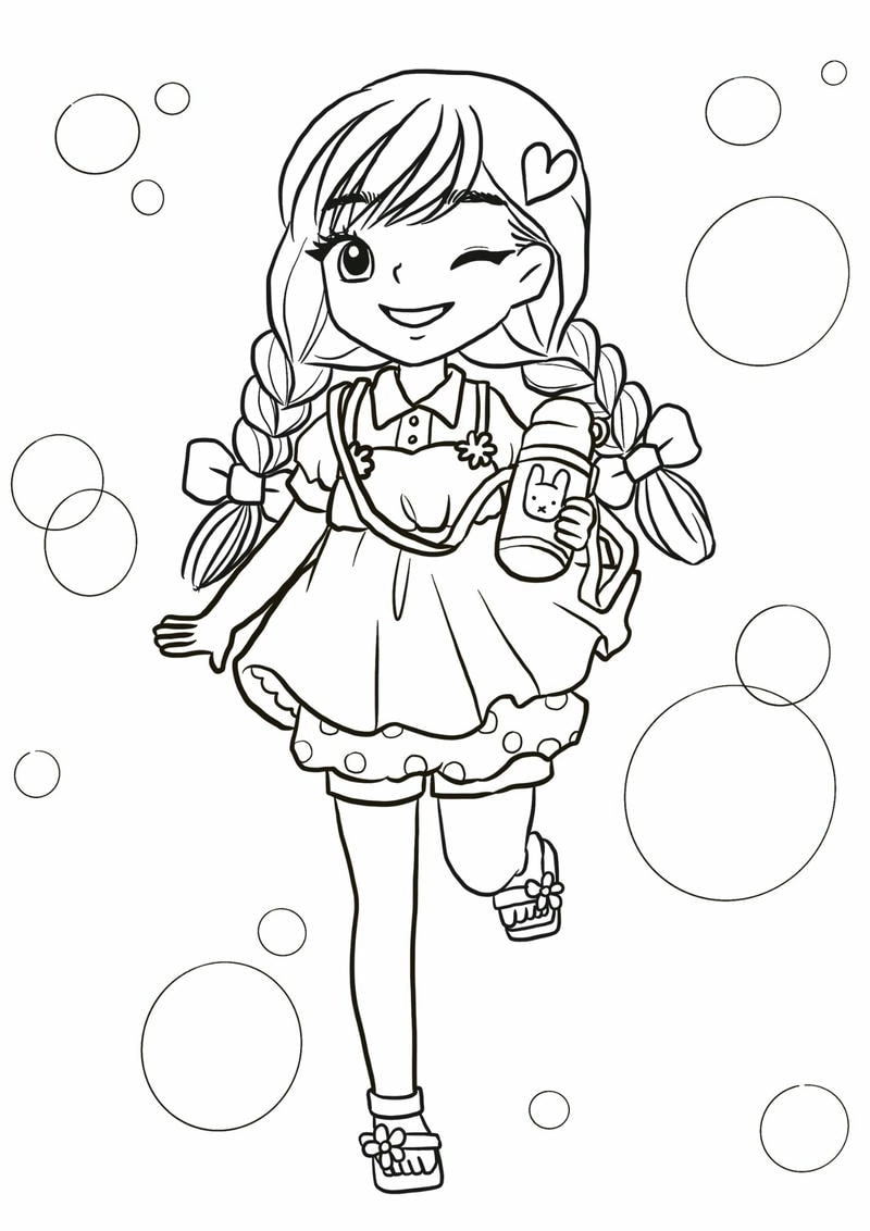 Giúp bé thư giãn với bộ anime cute tô màu rực rỡ