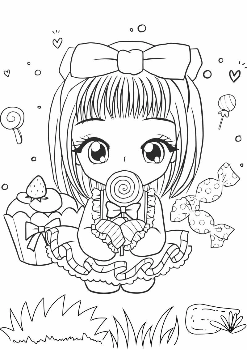 Tải và in hình tô màu anime cute cực dễ dàng tại nhà