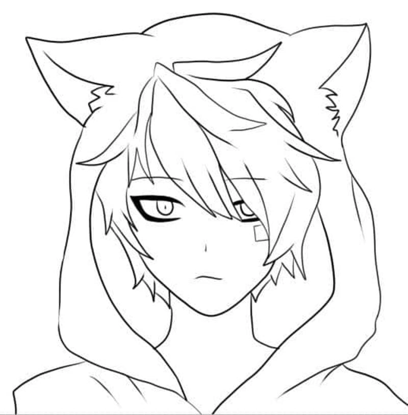 Đắm chìm với cool ngầu lạnh lùng tranh tô màu anime boy ngầu