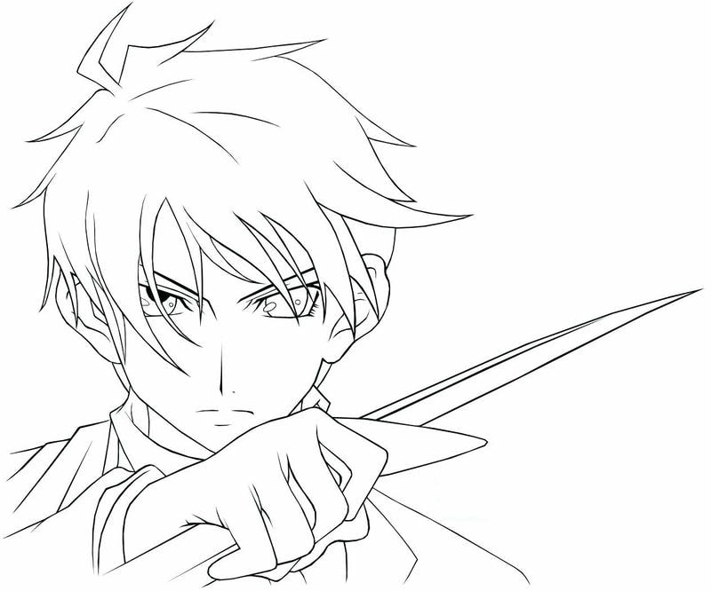 Sưu tầm tô màu anime nam ngầu hấp dẫn